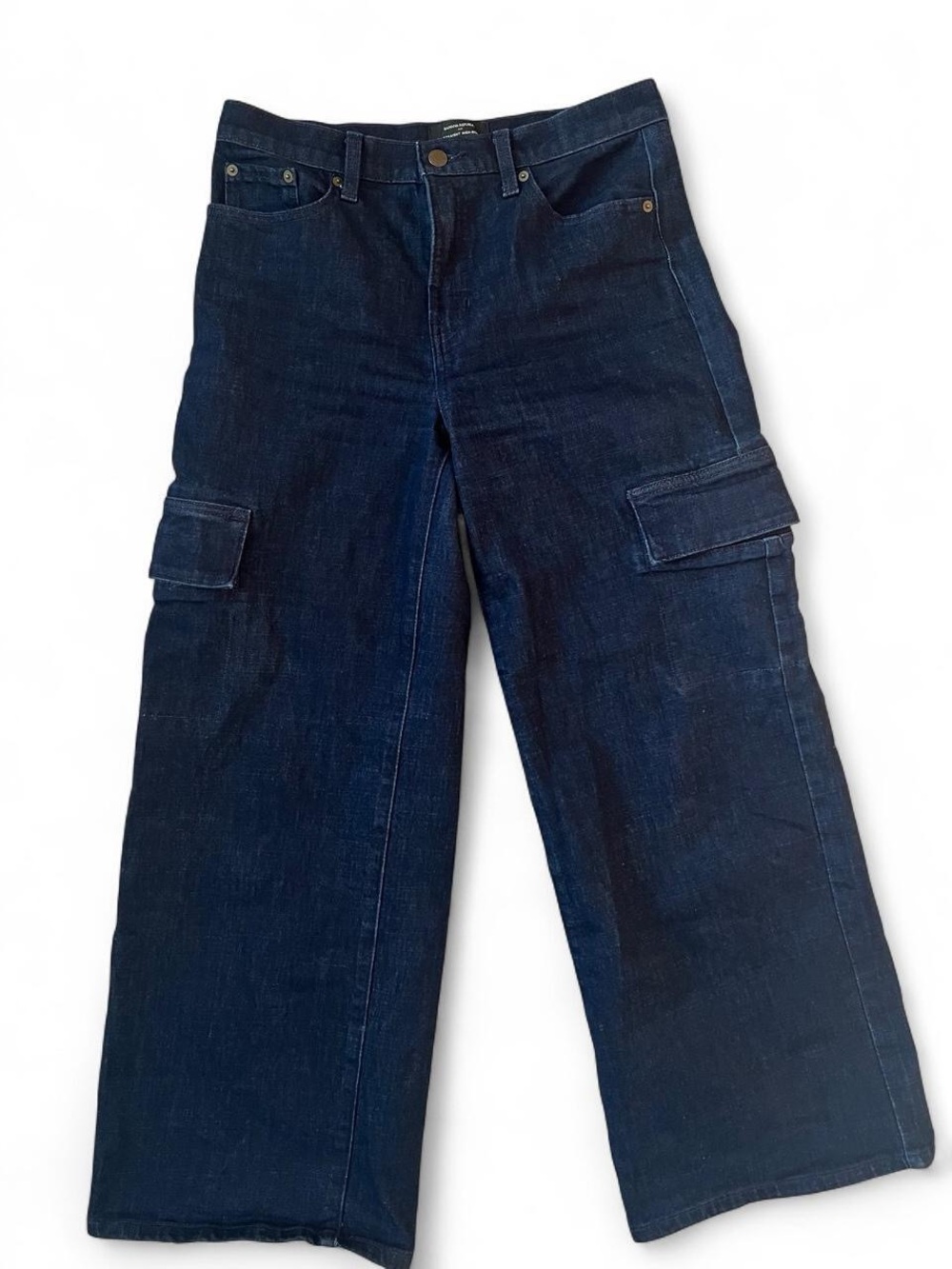 Women’s Dark Blue Cargo Denim Jeans NWOT